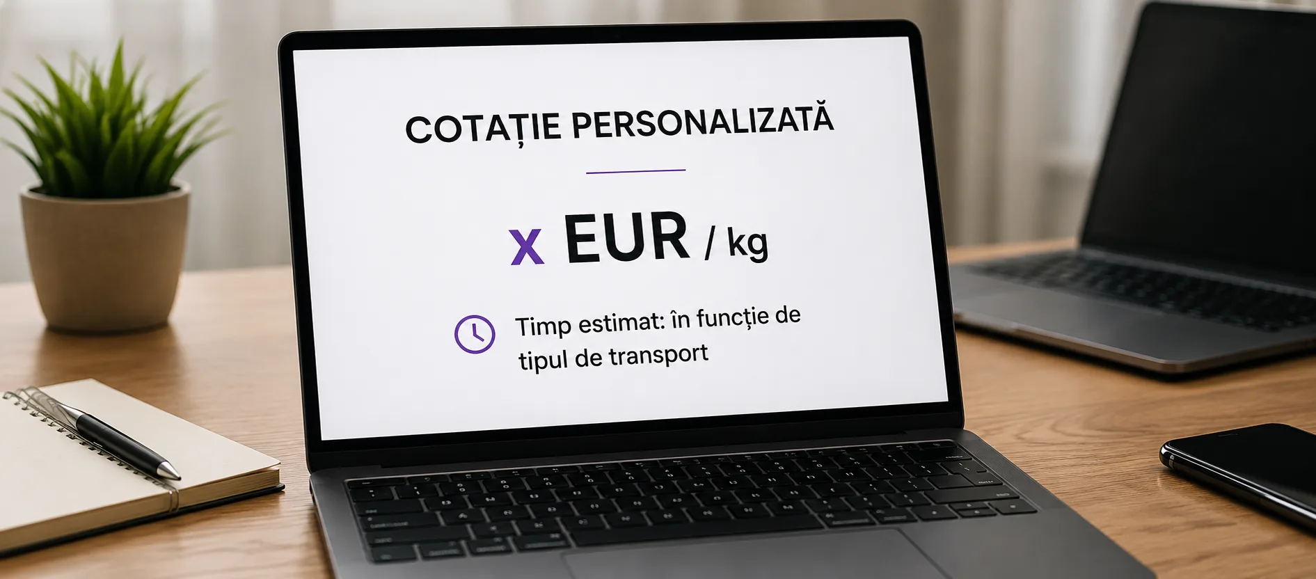 Cotație personalizată pentru transport